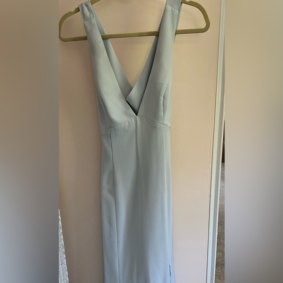 Amsale Annalise Bridesmaids dress in New Ice - Picture 4 of 6